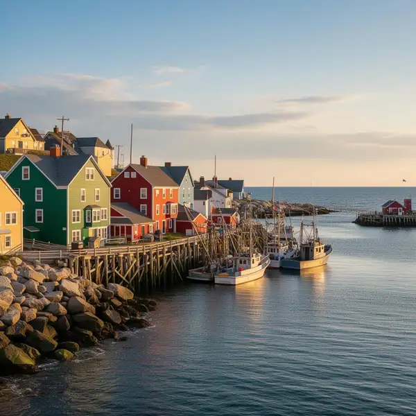Scenic Canadian coastal town